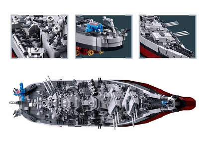 Sluban USS Missouri Battleship Building Brick Set
