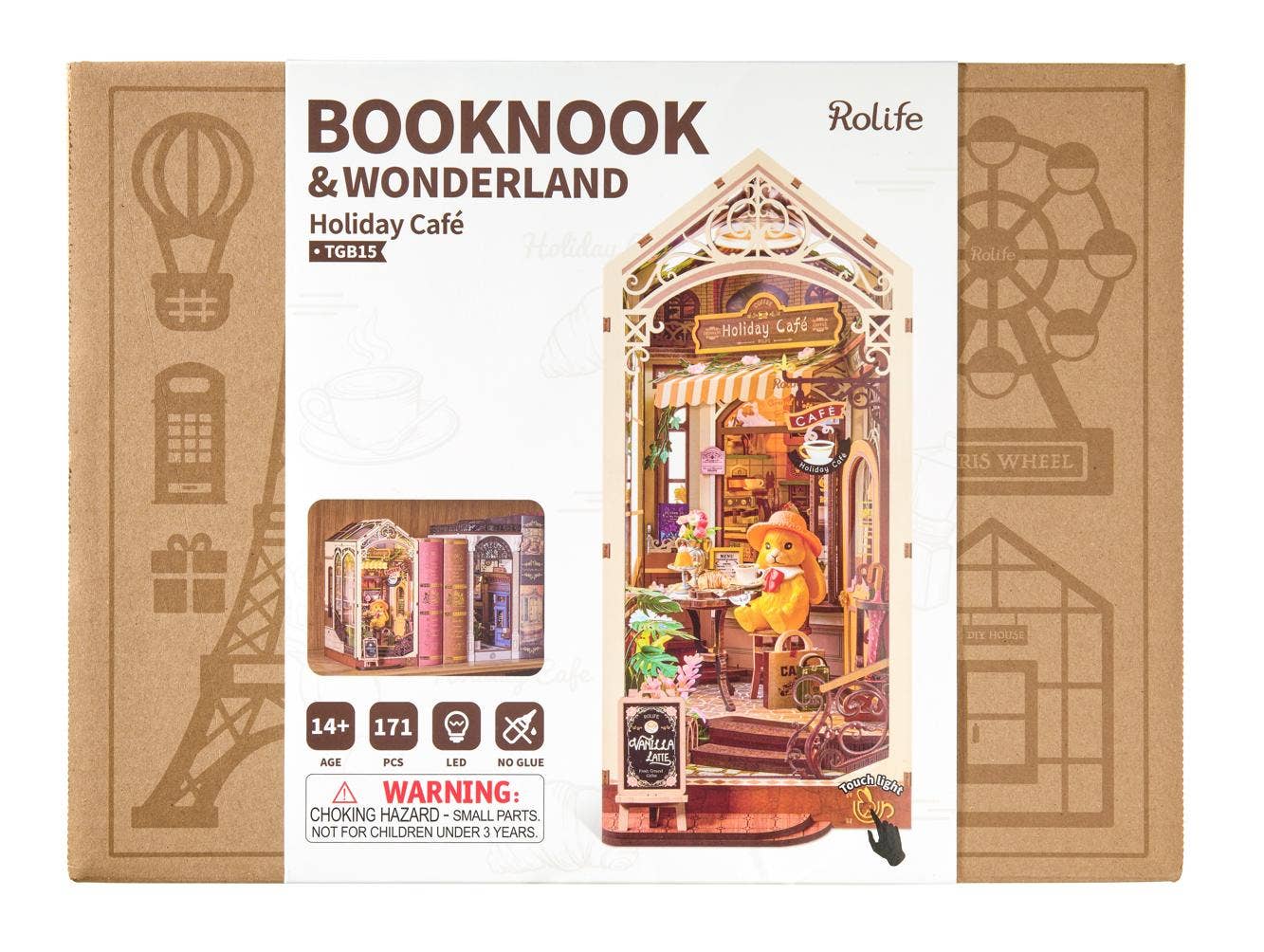 Rolife Holiday Cafe Book Nook