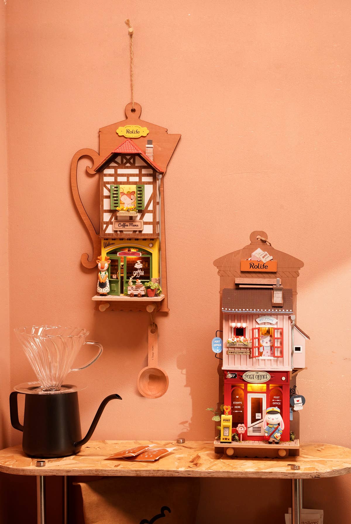Rolife Animal Bakery House Wall-Hanging DIY Kit