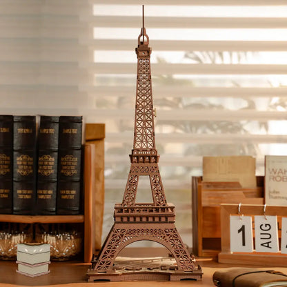 Rolife Night of the Eiffel Tower Wooden Model