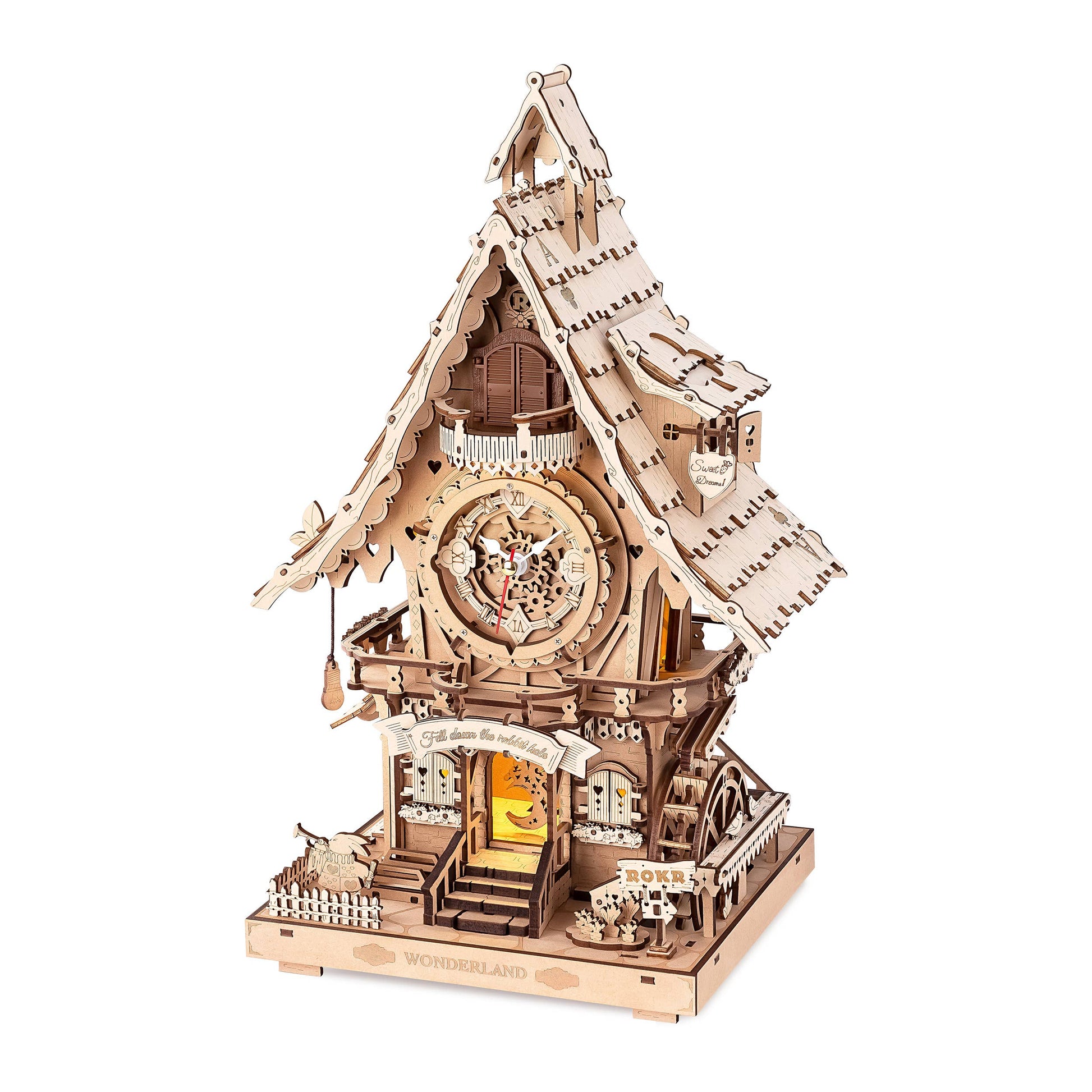 ROKR Cuckoo Clock (Natural Wood) Mechanical Kit