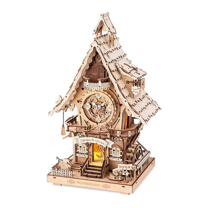 ROKR Cuckoo Clock (Natural Wood) Mechanical Kit
