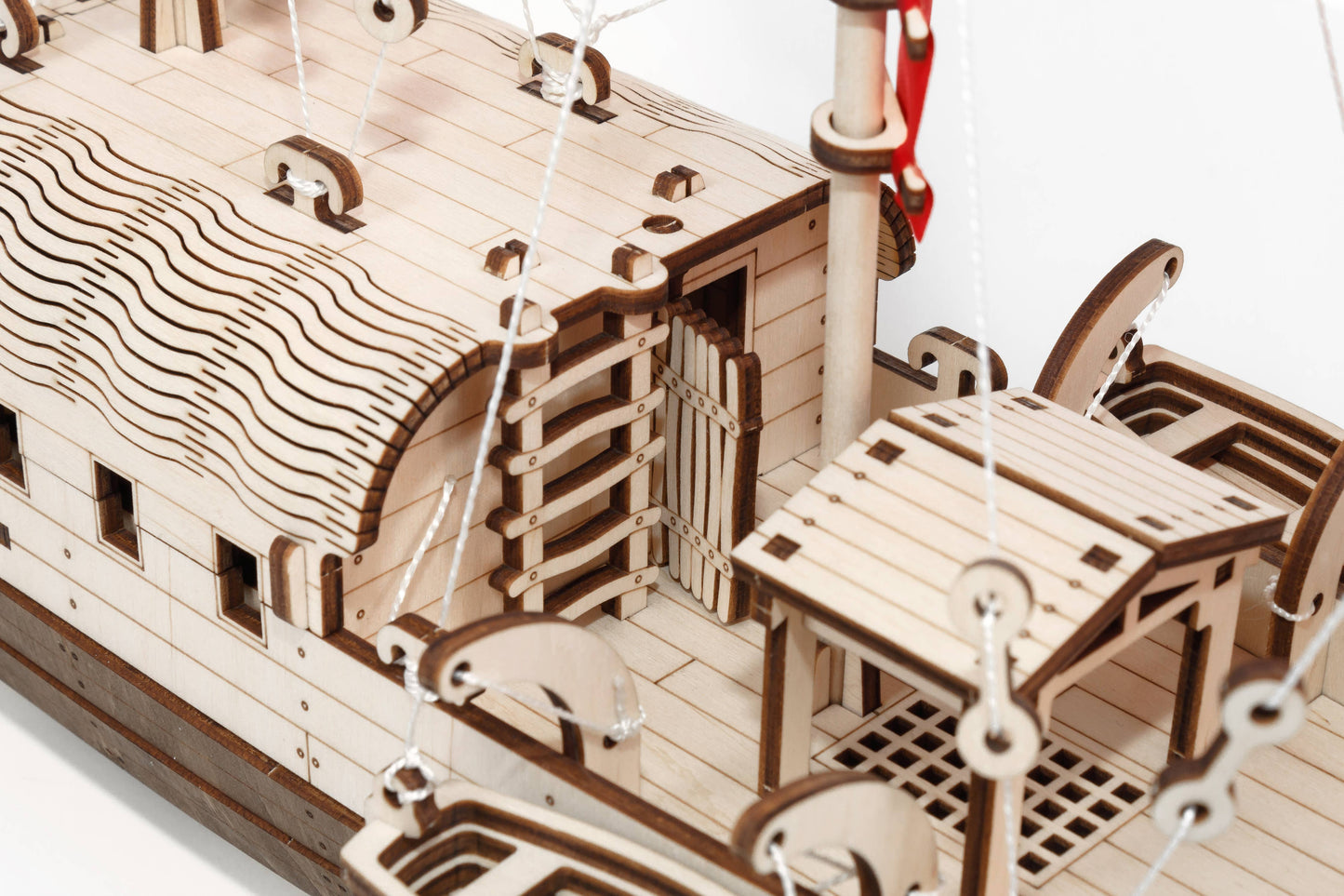 EWA Djong Mechanical Wooden Boat Model