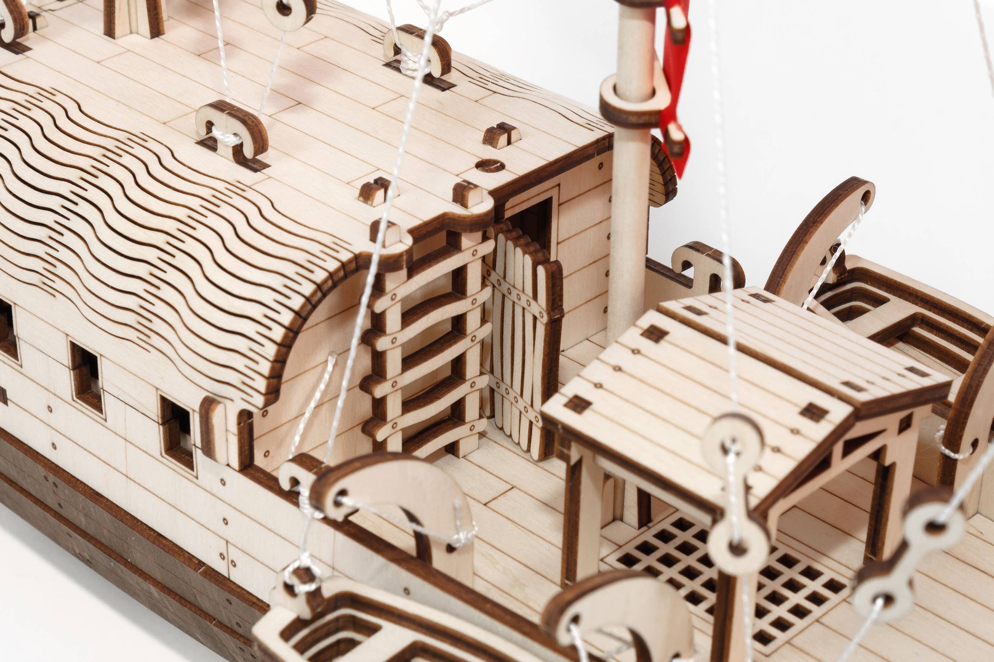 EWA Djong Mechanical Wooden Boat Model