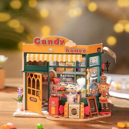 Rolife Rainbow Candy House DIY Miniature House Kit