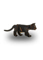 EWA Black Kitten Mechanical Wooden Kit with Spring Motor
