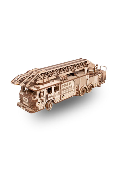 EWA Firetruck Mechanical Wooden Model