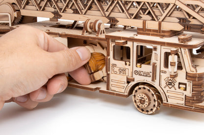 EWA Firetruck Mechanical Wooden Model