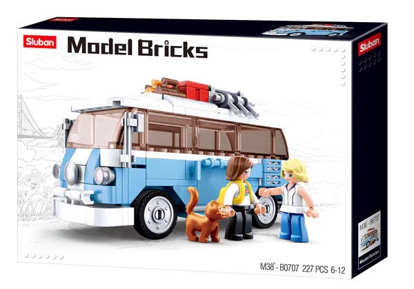 Sluban Mini VW Combi Van Building Brick Set