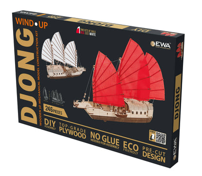 EWA Djong Mechanical Wooden Boat Model