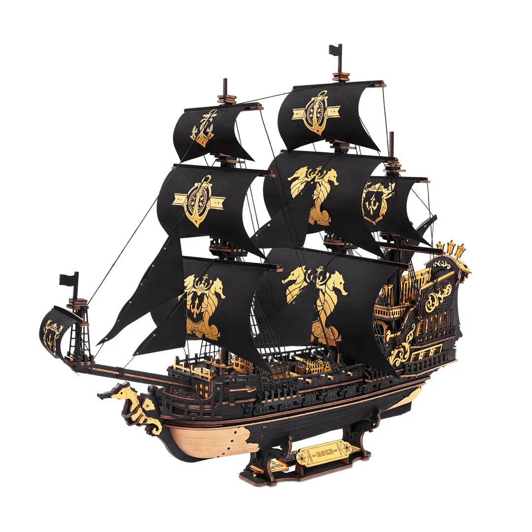 ROKR Seahorse Barque 3D Wooden Ship Puzzle
