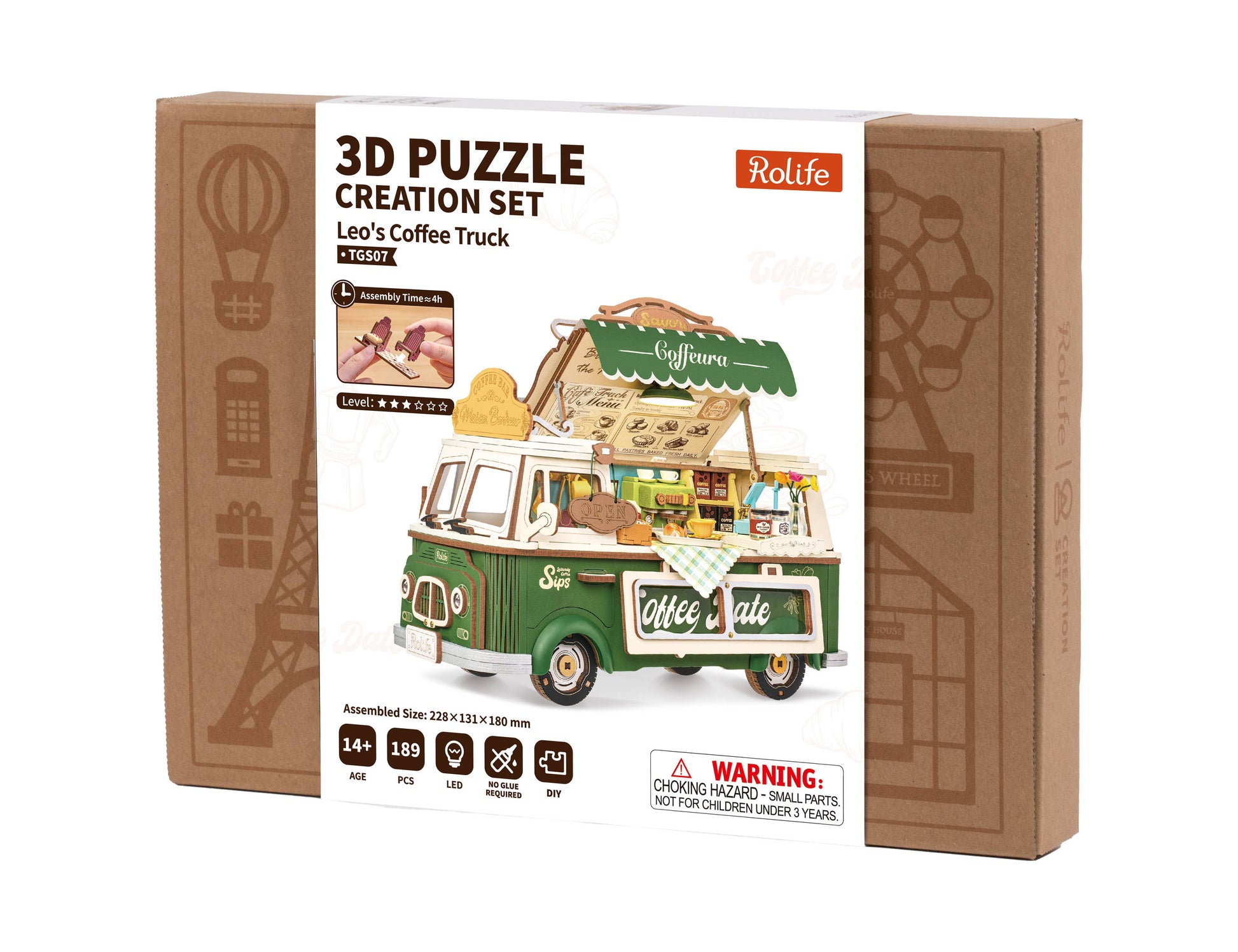 Rolife Leo's Coffee Truck DIY Miniature Kit
