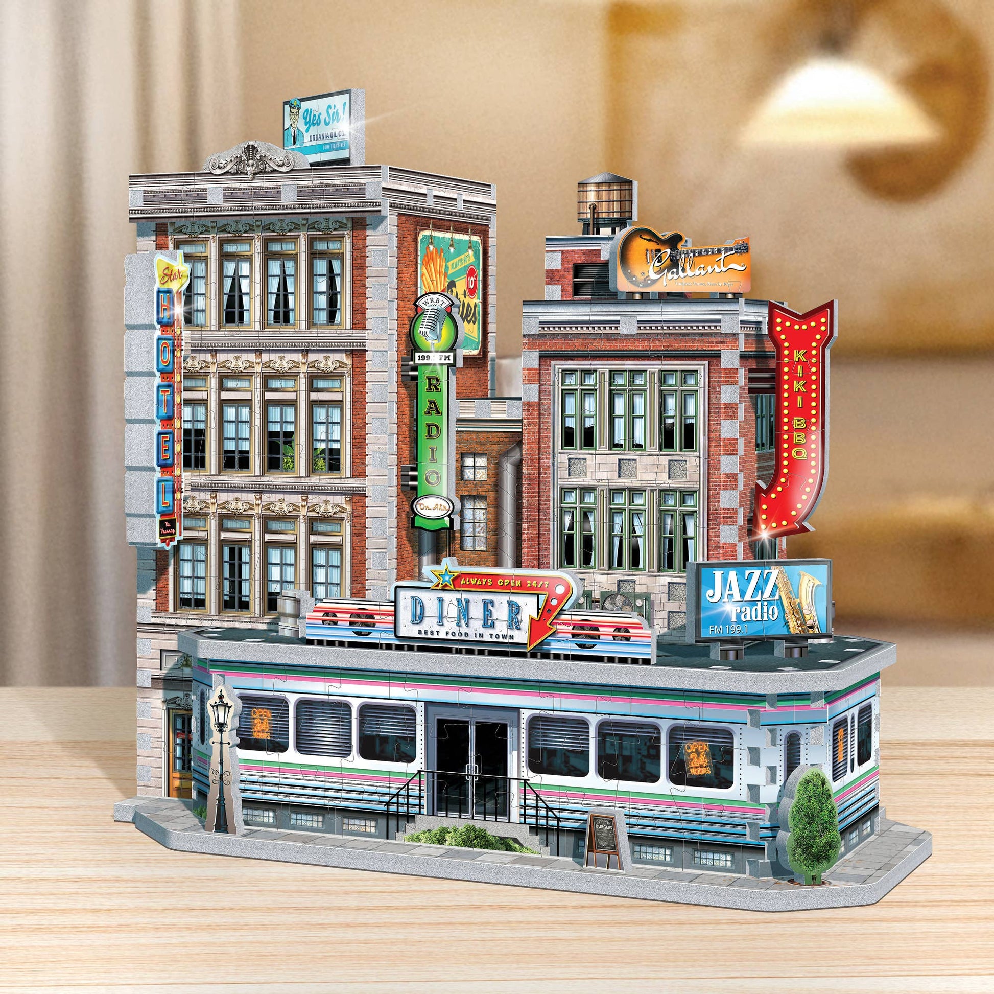 Wrebbit3D Urbania 1950s Diner 3D Puzzle