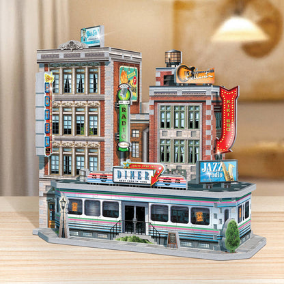 Wrebbit3D Urbania 1950s Diner 3D Puzzle