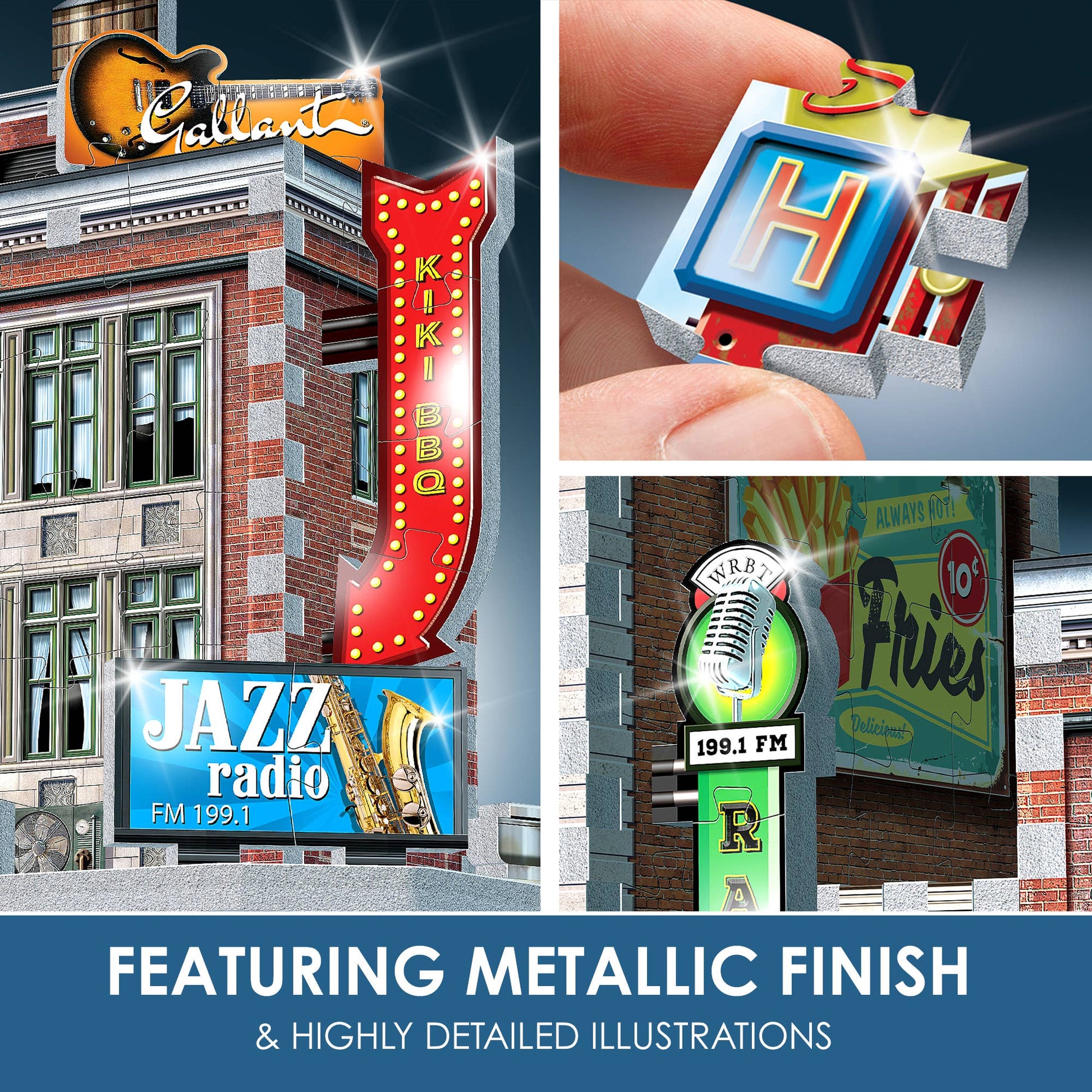 Wrebbit3D Urbania 1950s Diner 3D Puzzle