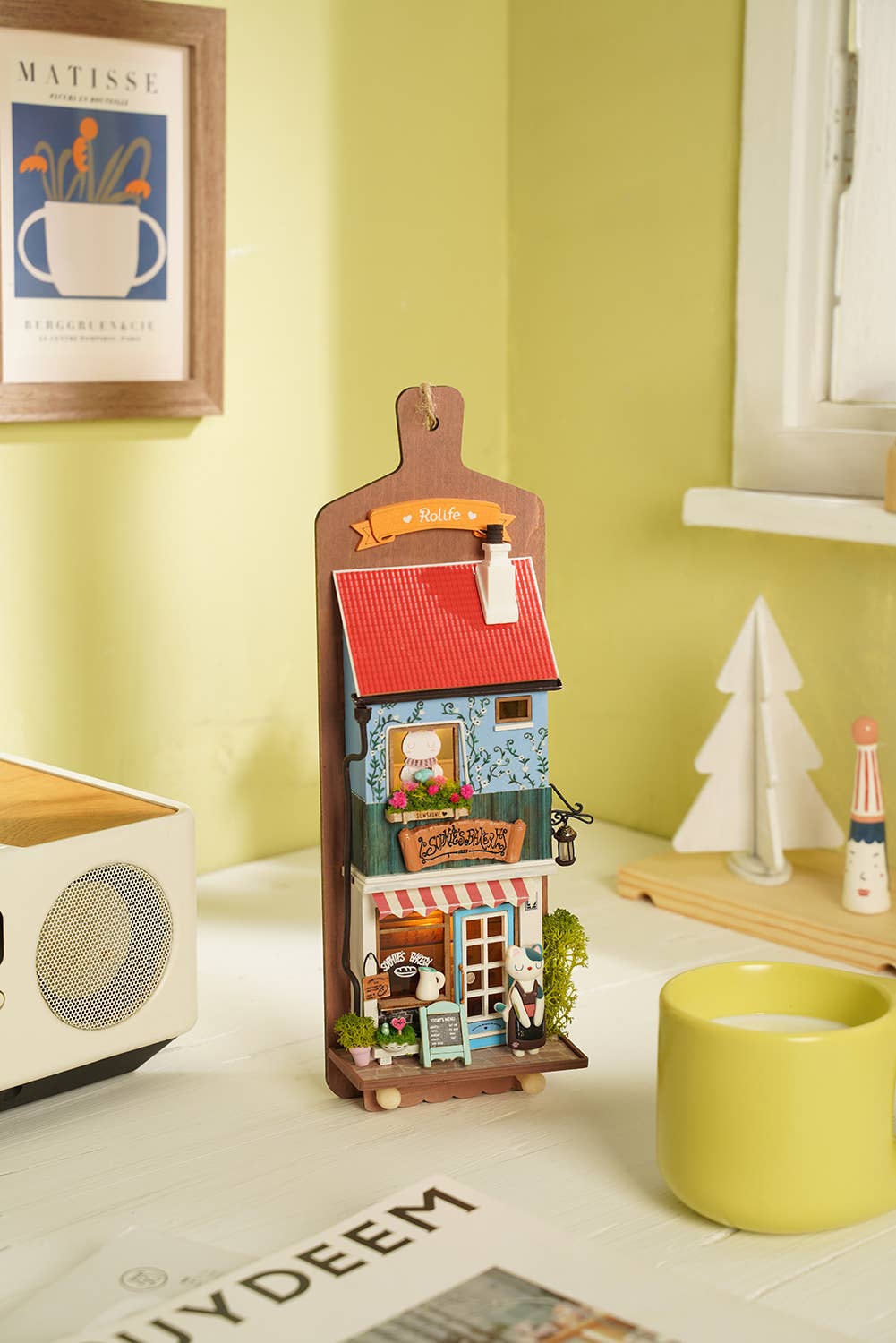 Rolife Animal Bakery House Wall-Hanging DIY Kit