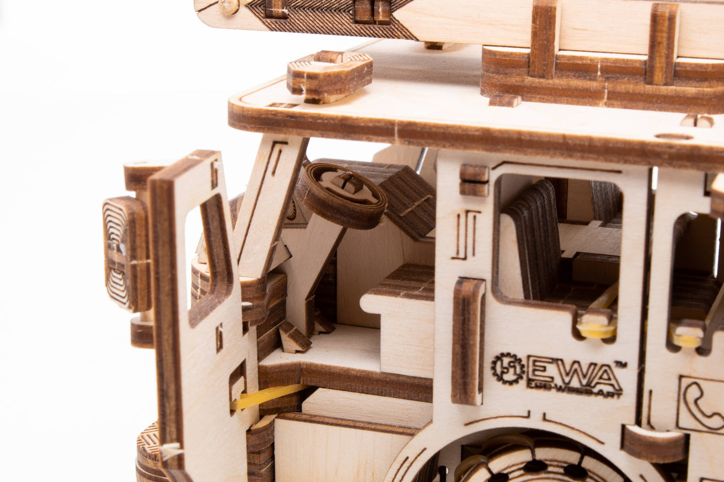 EWA Firetruck Mechanical Wooden Model