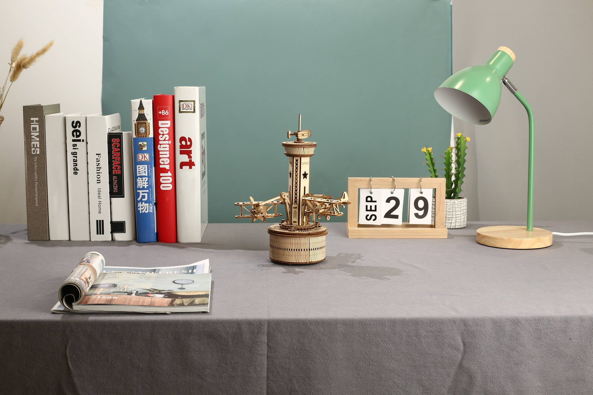 ROKR Airplane Control Tower Music Box Kit