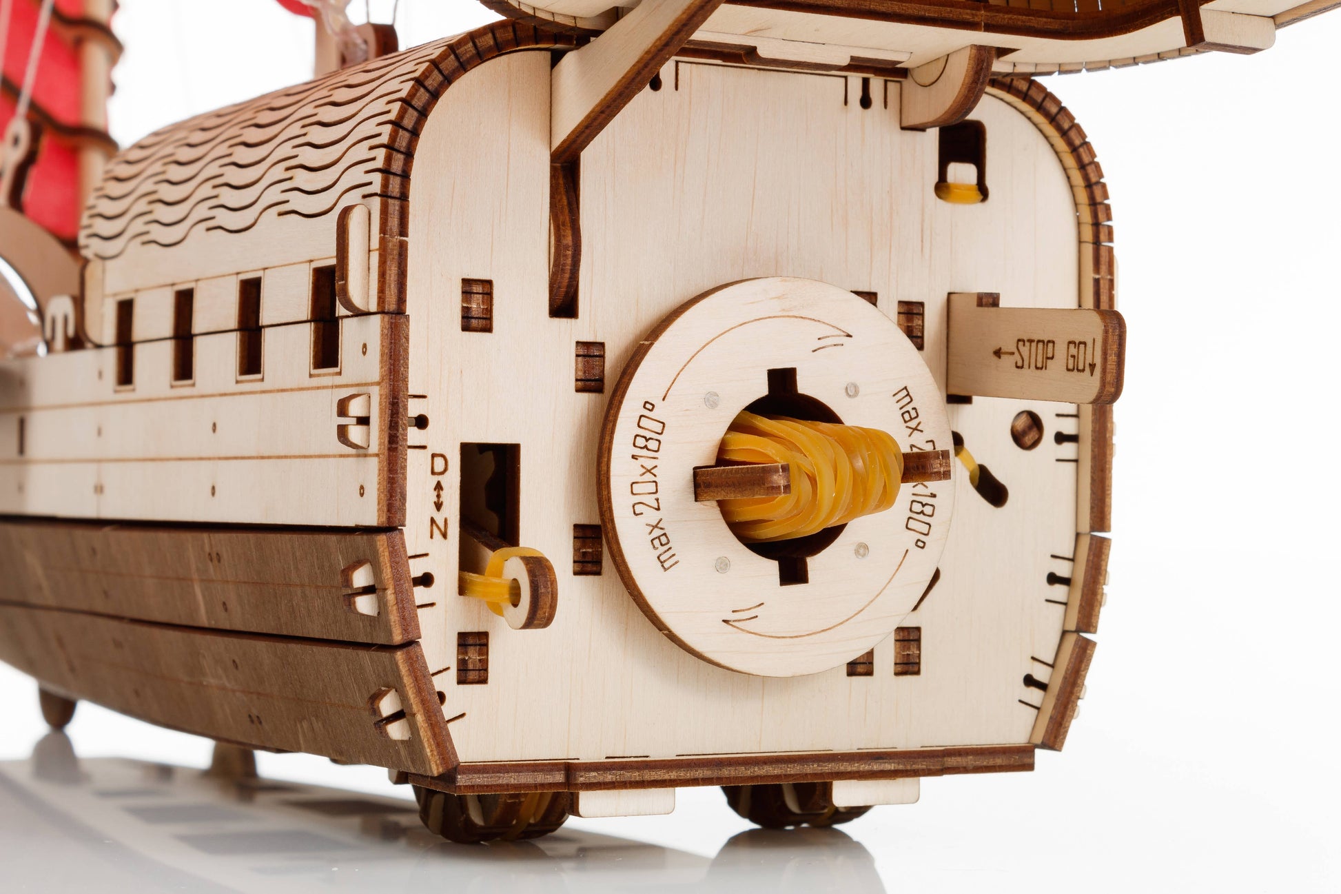EWA Djong Mechanical Wooden Boat Model