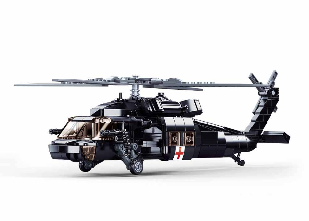 Sluban UH-60 Black Hawk Helicopter Building Brick Set