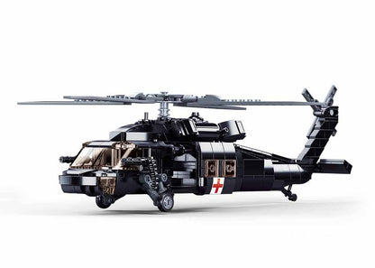 Sluban UH-60 Black Hawk Helicopter Building Brick Set