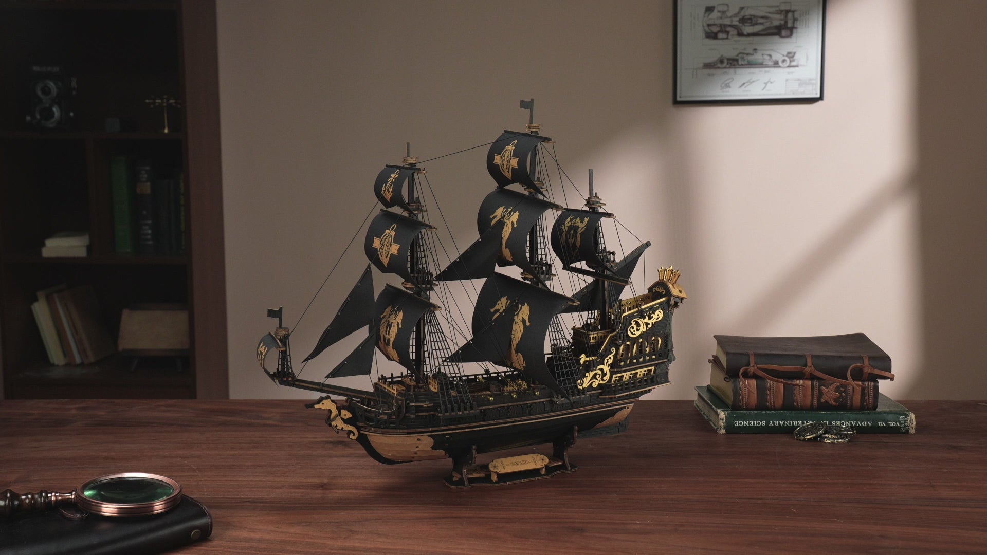 ROKR Seahorse Barque 3D Wooden Ship Puzzle