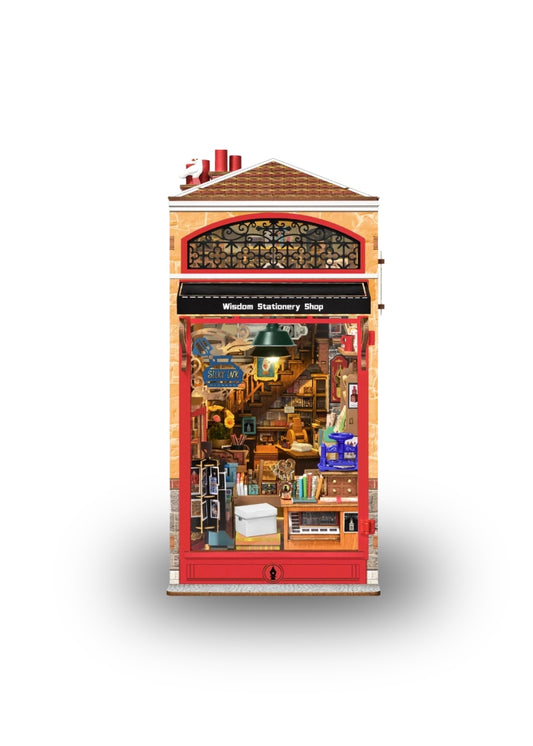Rolife Wisdom Stationery Shop Book Nook Kit
