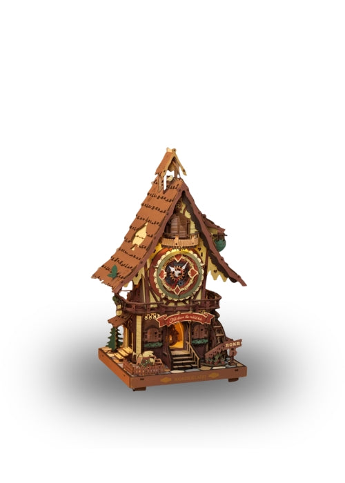 ROKR Cuckoo Clock | Functional Mechanical 3D Wooden Puzzle Kit