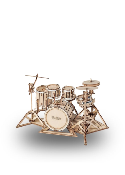 Rolife Drum Kit 3D Wooden Puzzle