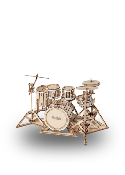 Rolife Drum Kit 3D Wooden Puzzle