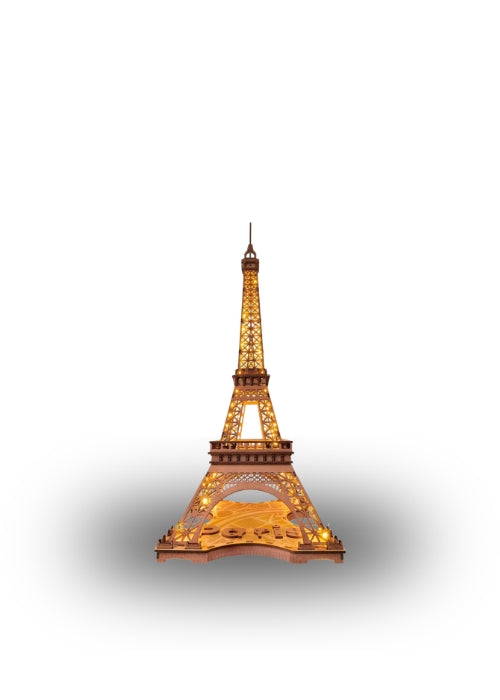 Rolife Night of the Eiffel Tower Wooden Model
