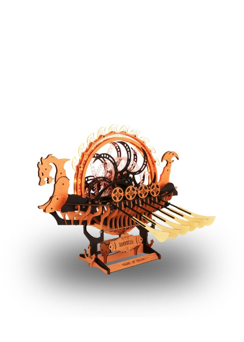 ROKR Viking Dragon Ship 3D Wooden Model